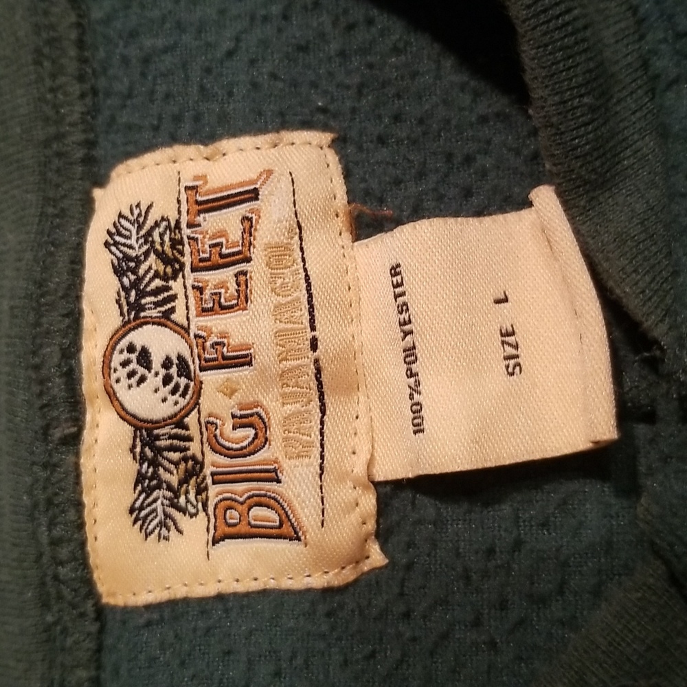 Big Feet Green Adult Blanket Sleeper - Picture 6 of 6